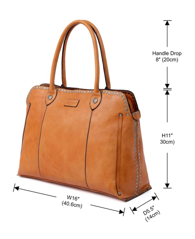 Soul Stud Large Leather Satchel Bag