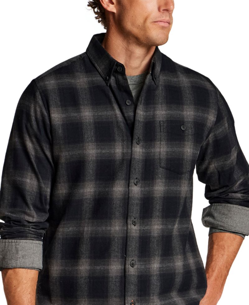 Men's Button-Front Flannel Shirt
