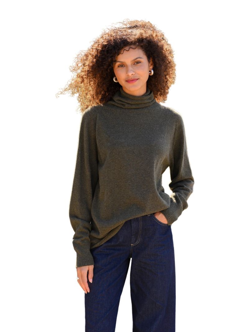 Women's Geelong Wool Slouch Turtleneck Sweater