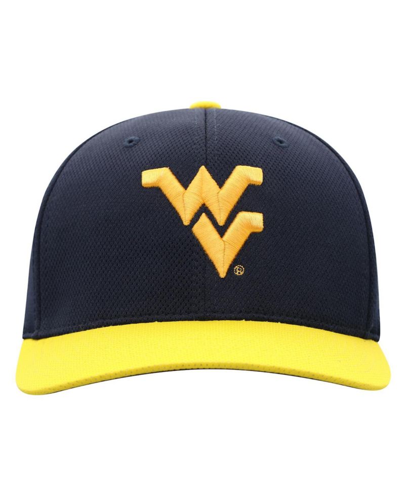 Men's True Navy West Virginia Mountaineers Reflex Two-Tone Flex Hat