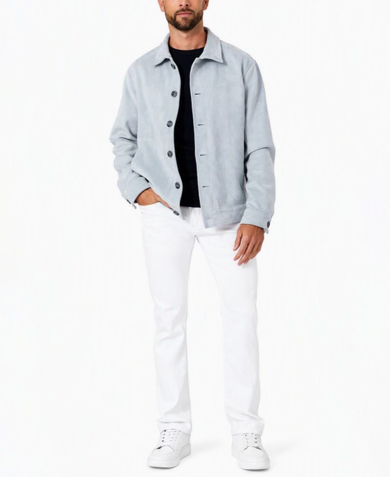 Men's Harlow Faux Suede Overshirt