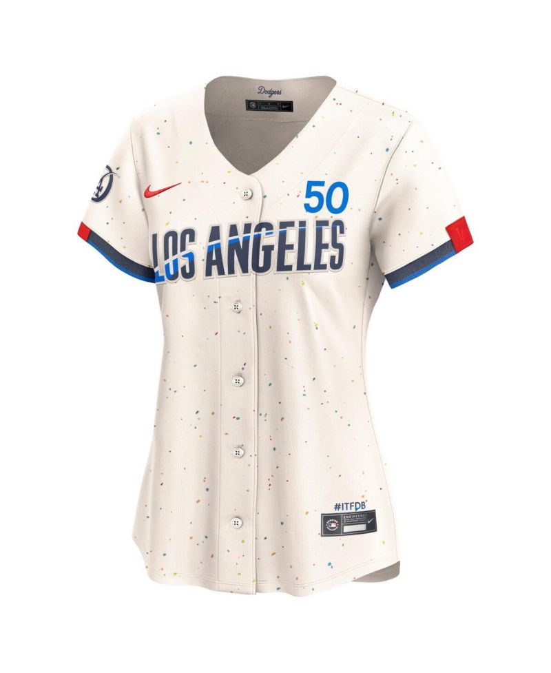 Women's Mookie Betts Cream Los Angeles Dodgers City Connect Limited Jersey