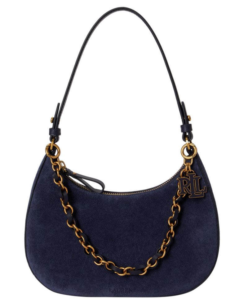 Marcy Suede Zipper Mini Shoulder Bag