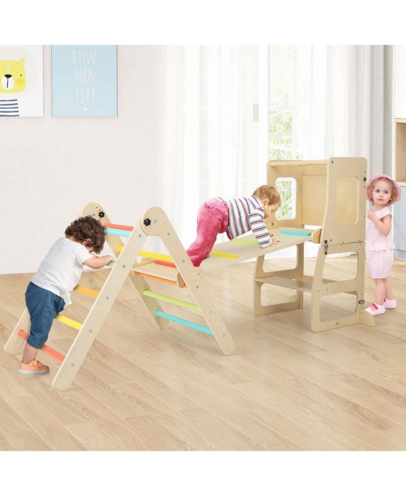 Toddler 7-in-1 Convertible Climbing Toy Set, 4-Piece Set