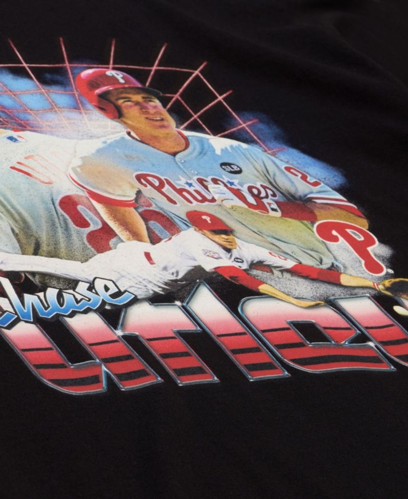 Men's Chase Utley Black Philadelphia Phillies Cooperstown Collection Big & Tall Legendary Collage Player Graphic T-Shirt