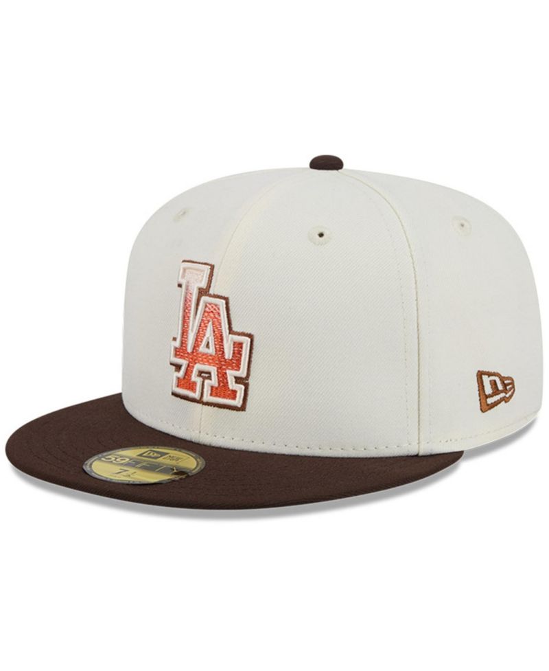 Men's Natural/Brown Los Angeles Dodgers Pumpkin Spice 59FIFTY Fitted Hat