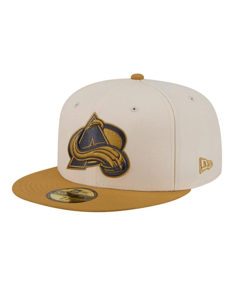 Men's Cream/Tan Colorado Avalanche Colorpack Two-Tone 59FIFTY Fitted Hat