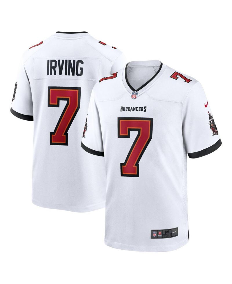 Men's Bucky Irving White Tampa Bay Buccaneers Game Jersey