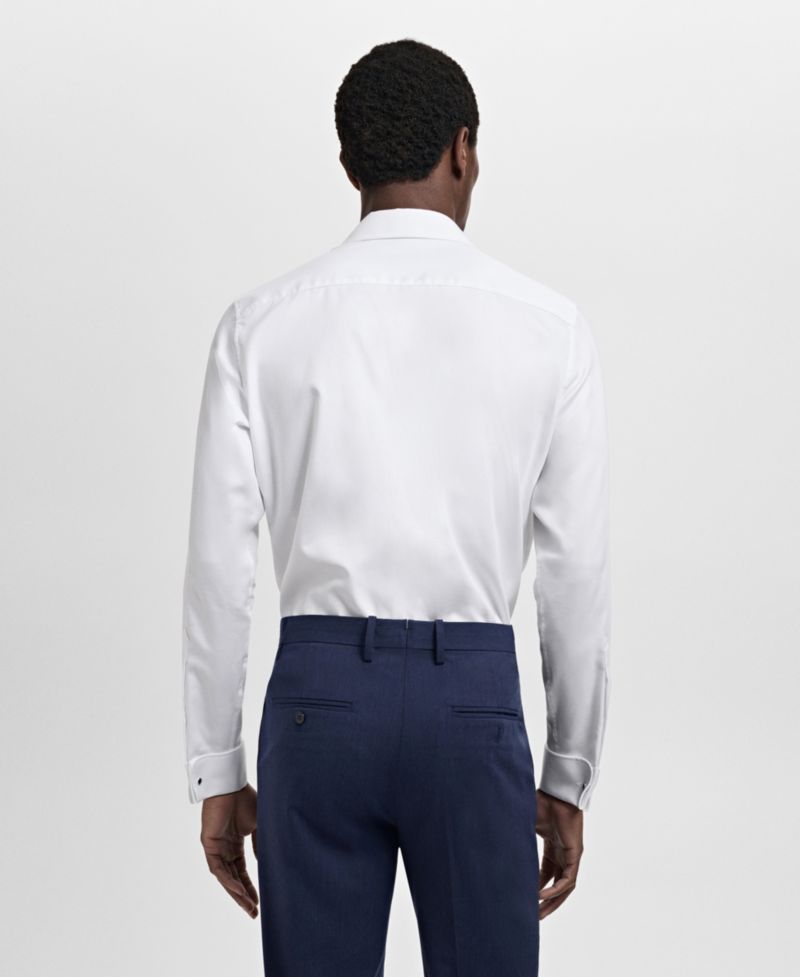 Men's Cotton Slim-Fit Dress Shirt