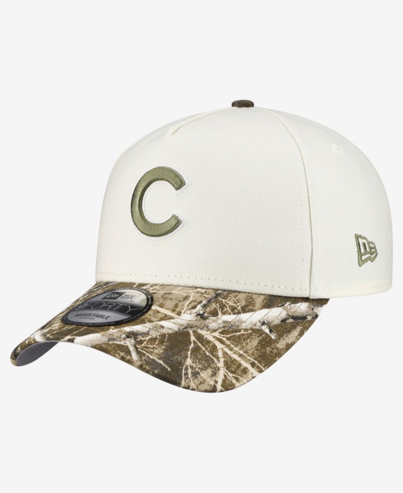 Men's Khaki/Realtree Camo Chicago Cubs 9FORTY A-Frame Adjustable Hat
