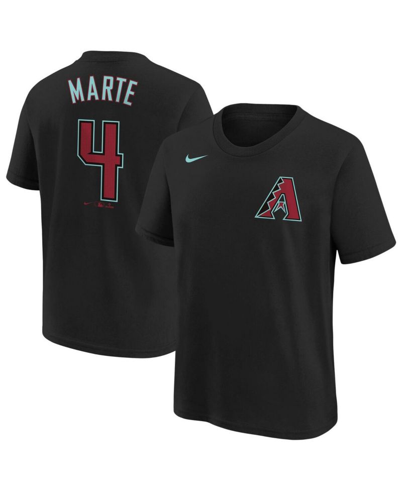 Big Boys Ketel Marte Black Arizona Diamondbacks 2024 Fuse Name and Number T-shirt