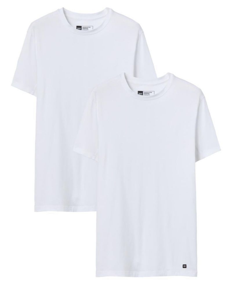 Men's DropTemp® Dry Cotton Rib Stitch Crew Neck T-Shirt, 2-Pack