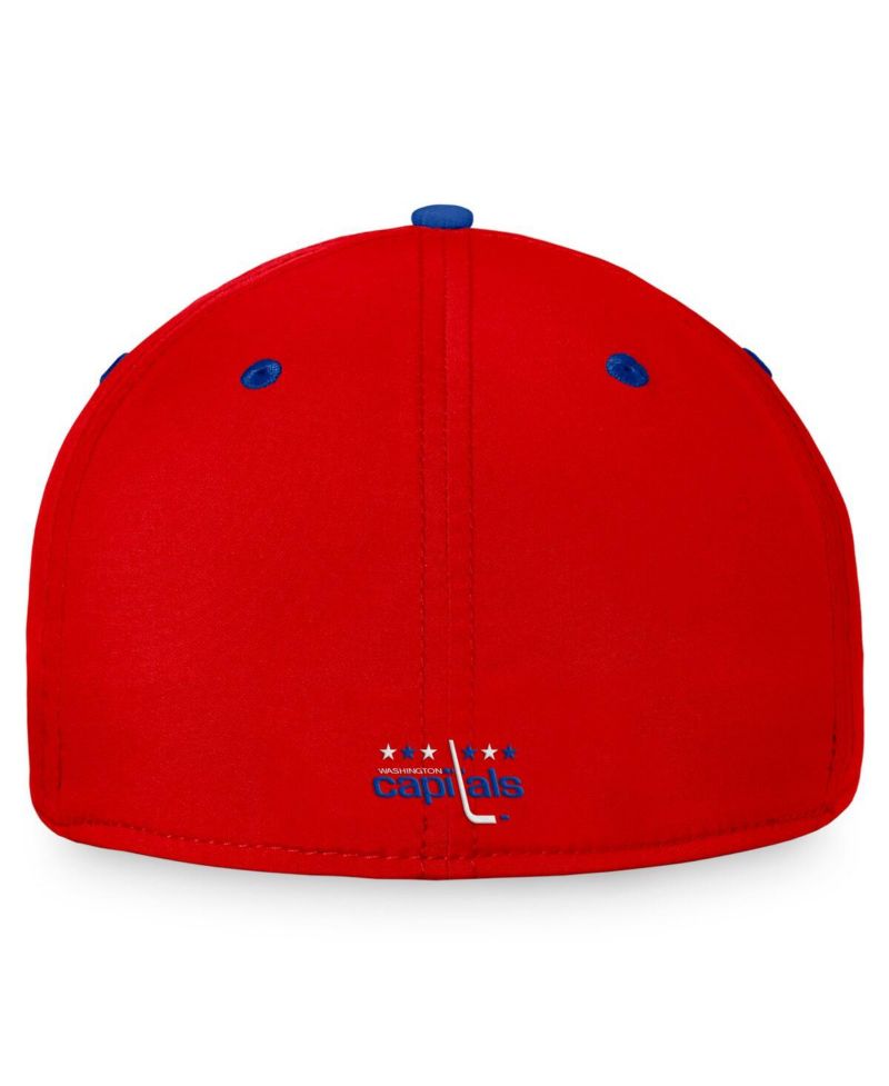 Men's Red/Blue Washington Capitals Heritage Vintage Flex Hat