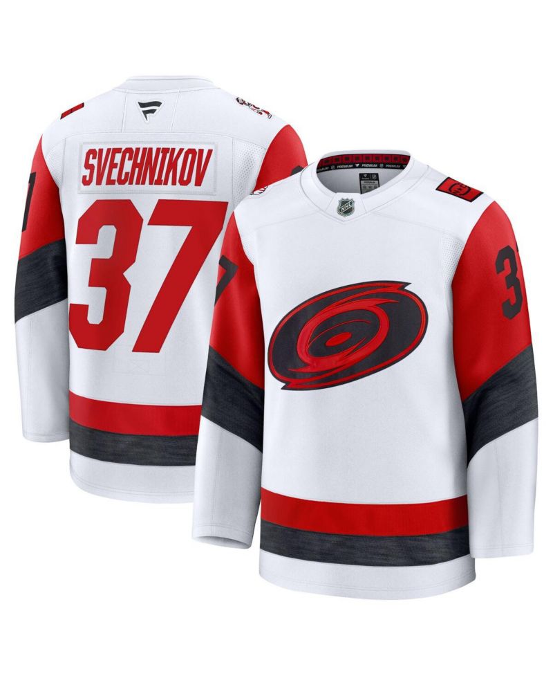 Men's Andrei Svechnikov White Carolina Hurricanes Away Premium Jersey