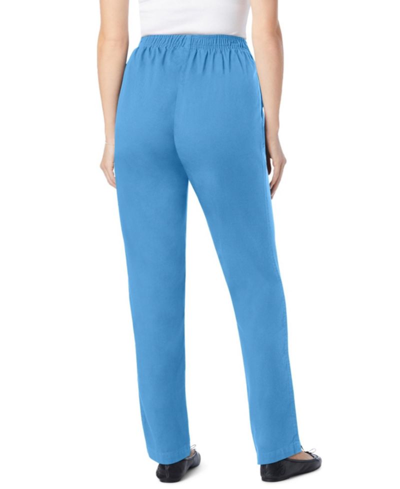 Women's Within Tall Straight-Leg All-Cotton Denim Pull-On 7-Day Elastic-Waist Jeans