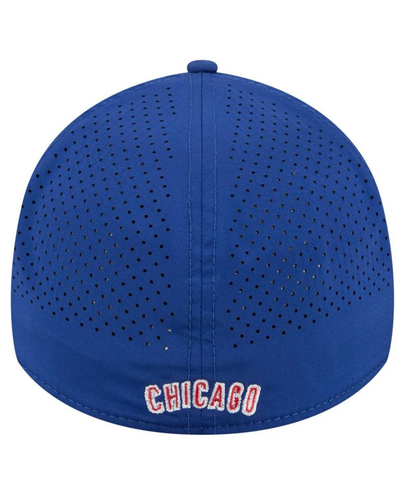 Men's Royal Chicago Cubs 39THIRTY A-Frame Perforated Flex Hat