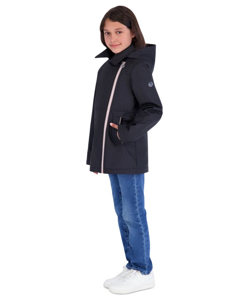 Girls' 5-16 Asymetric Zip Long-Sleeve Softshell Jacket