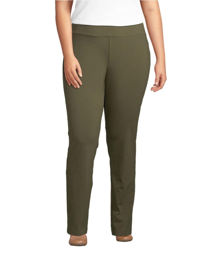 Plus Size Starfish Mid Rise Slim Leg Pants