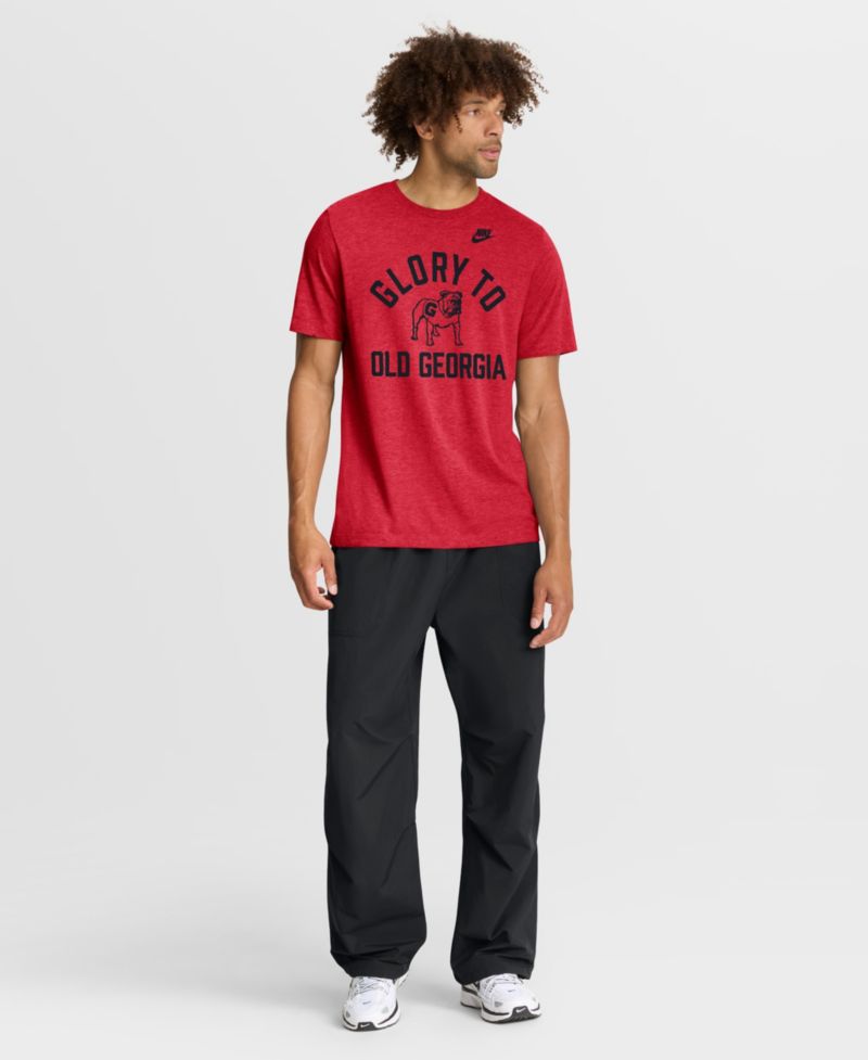 Men's Heather Red Georgia Bulldogs Legacy Mantra Tri-Blend T-Shirt