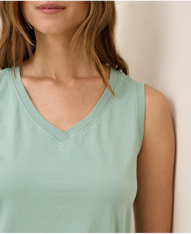 Women's Organic Cotton Softspun V-Neck Tank