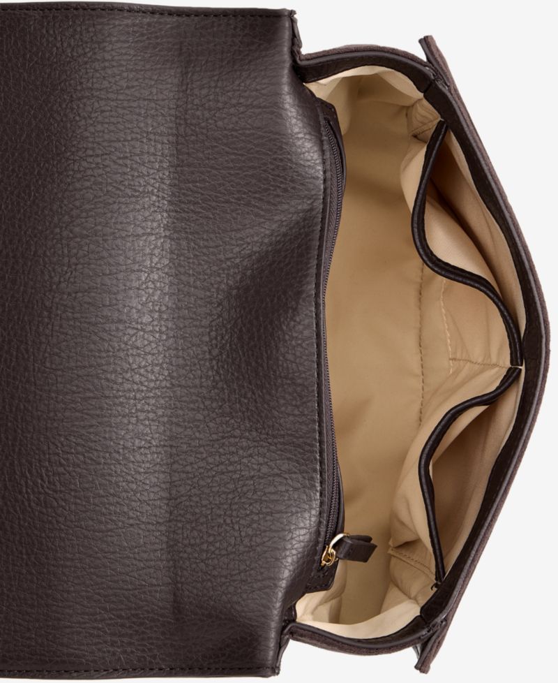 I.N.C International Concepts Ajae Faux-Suede Stud Shoulder Bag