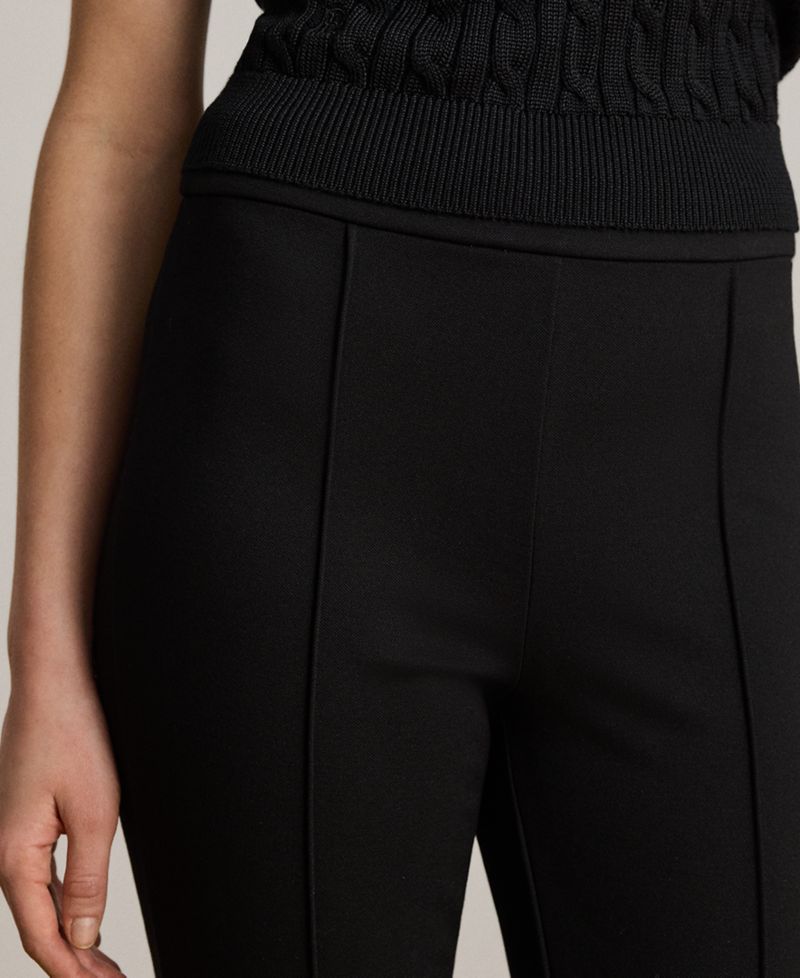 Petite Twill Flare Ankle Pants