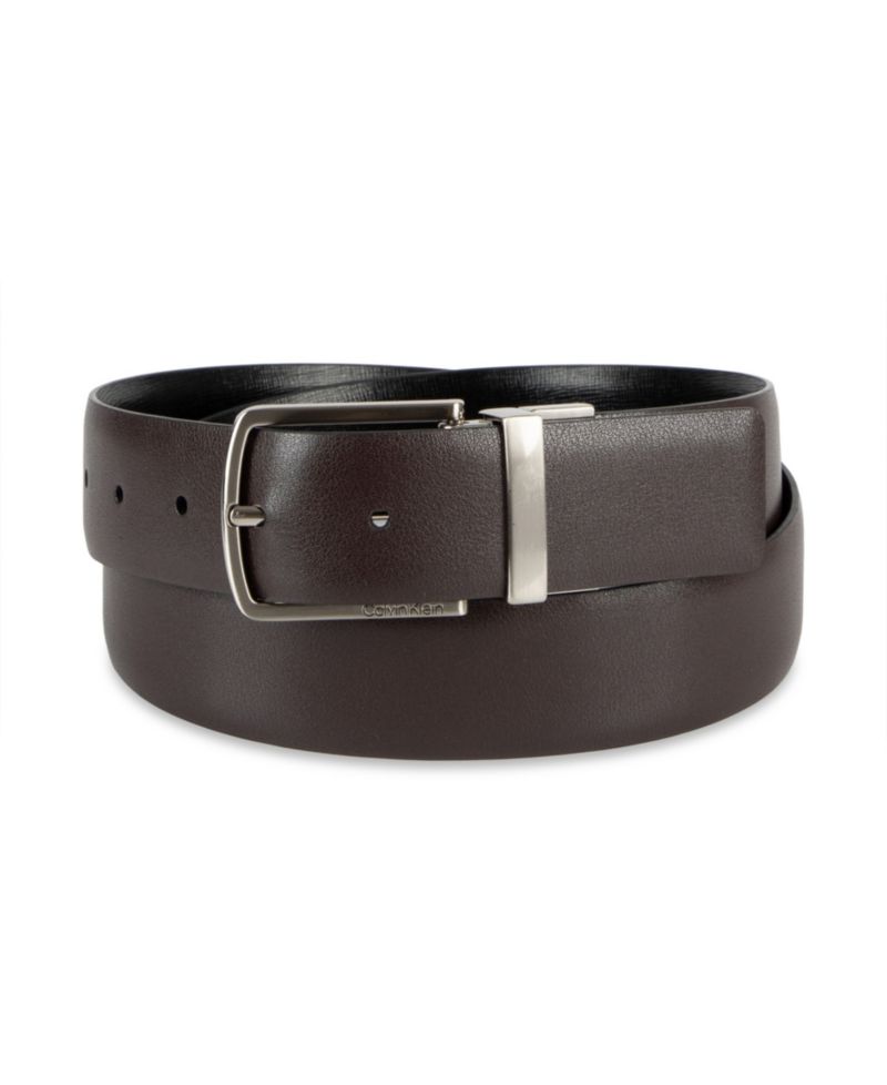 35MM Men's Reversible Saffiano Leather Belt