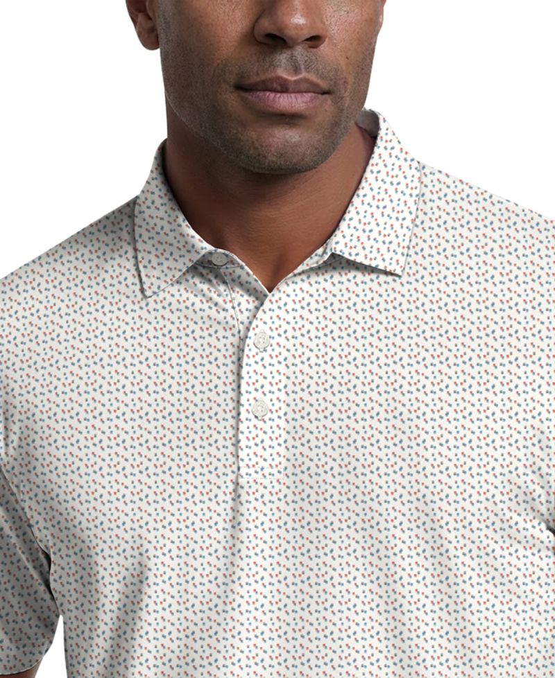 Men's Confetti Print Golf Polo Shirt