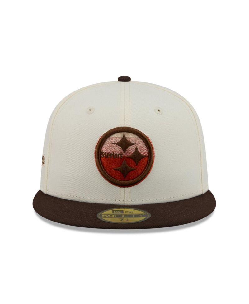 Men's Cream/Brown Pittsburgh Steelers Pumpkin Spice 59FIFTY Fitted Hat