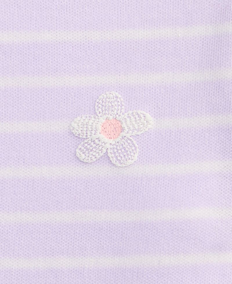 Baby Girls' 3M-24M Mix and Match Stripe Flower T-Shirt