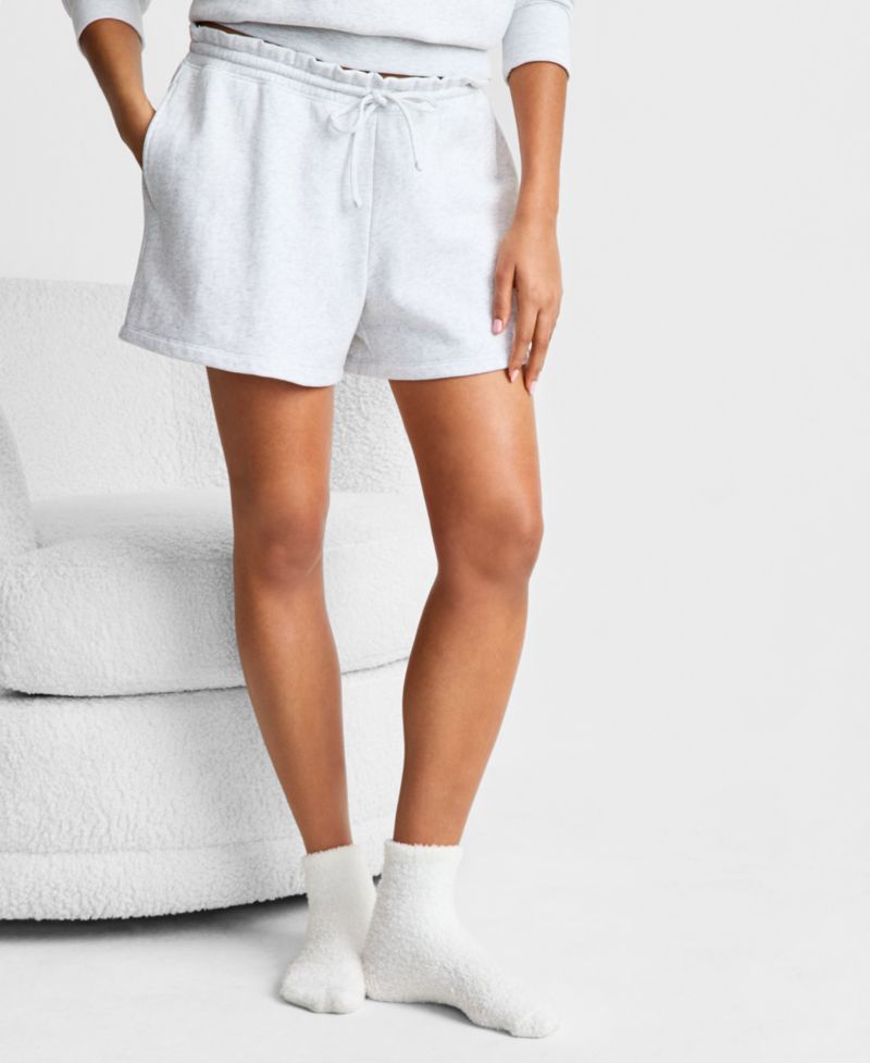 Women's Paperbag-Waist French Terry Shorts