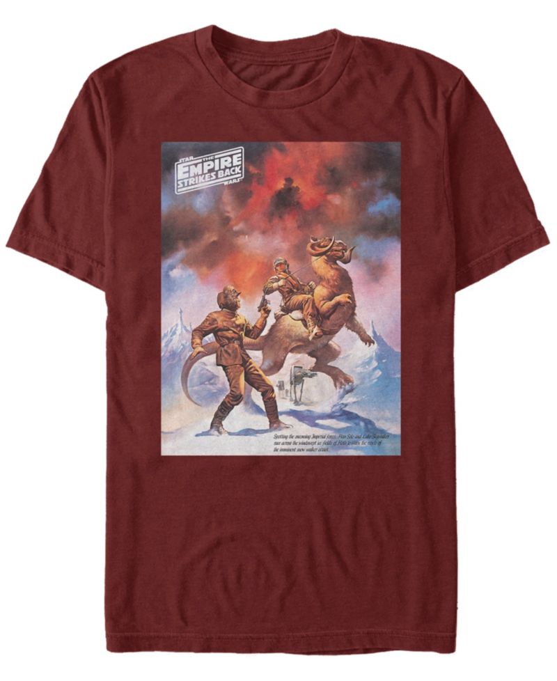 Men's Star Wars Empire Strikes Back Snowalker Poster Short Sleeve T-Shirt