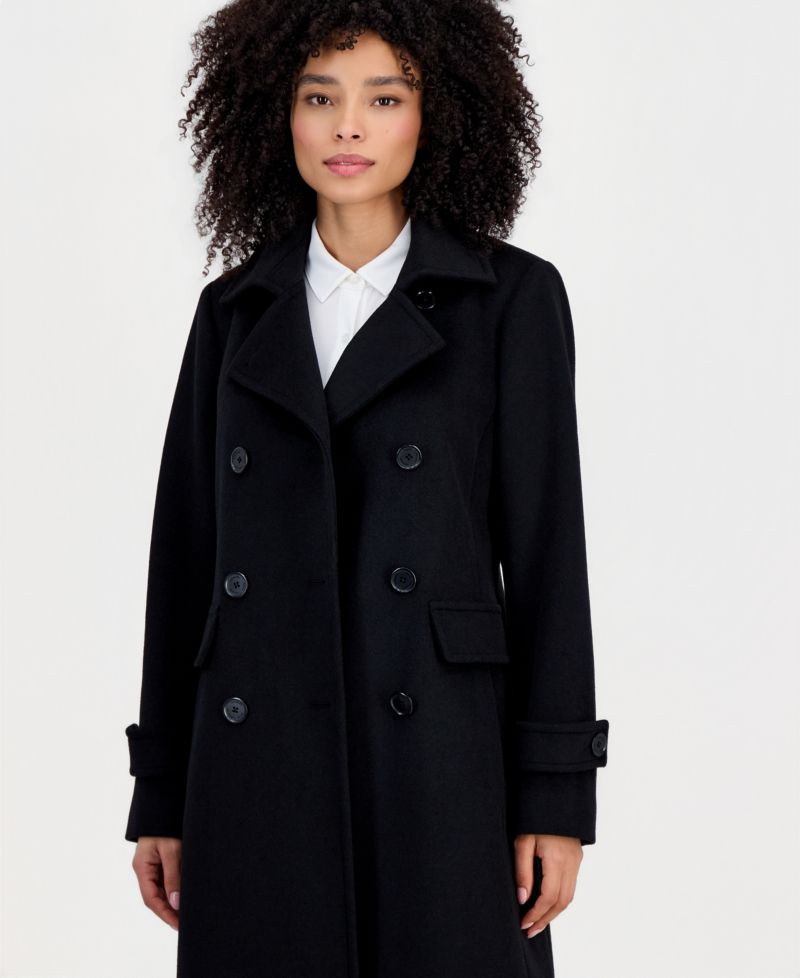 Women's Double-Breasted Coat, Created for Macy's