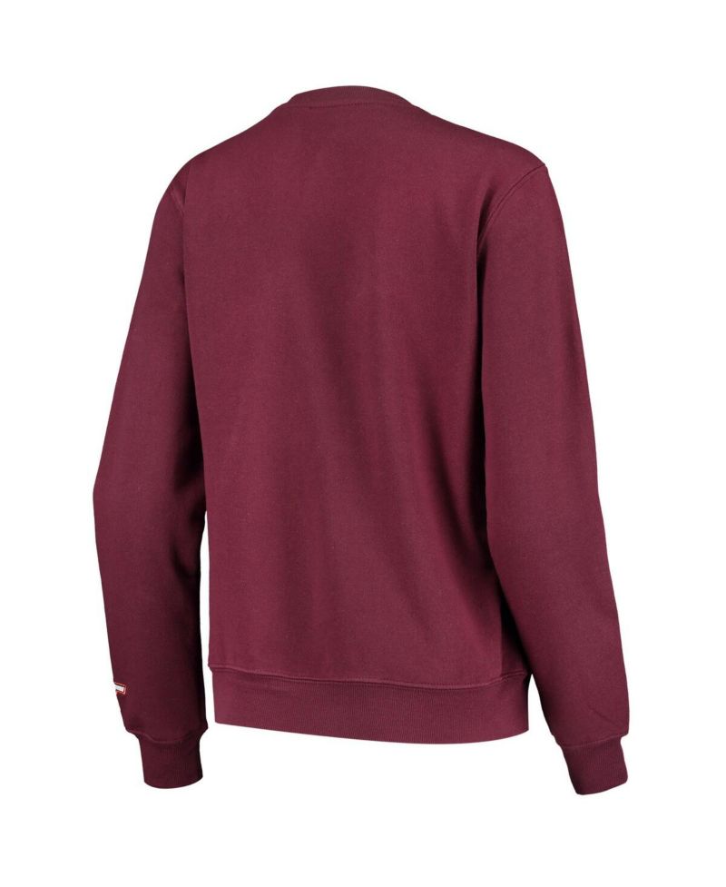 Women's Maroon Virginia Tech Hokies Campanile Pullover Sweatshirt
