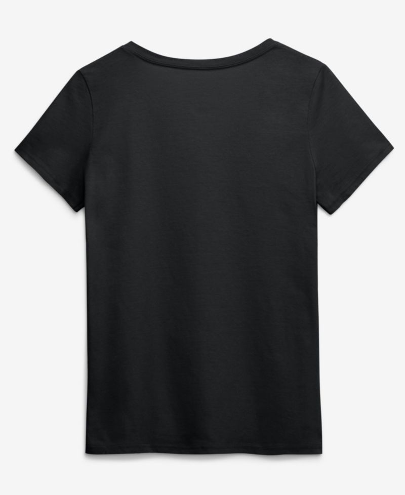 Women's Black Washington Commanders Primary Logo V-Neck T-Shirt