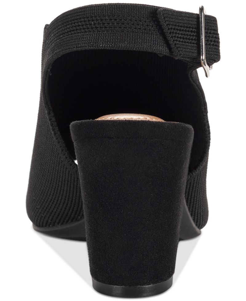 Women's Peyyton Slingback Knit Dress Block Heel Shooties