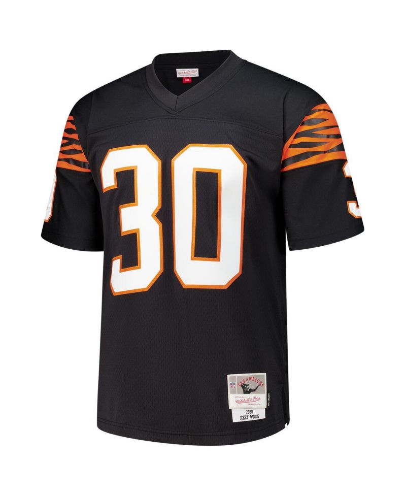 Men's Ickey Woods Black Cincinnati Bengals 1988 Legacy Replica Jersey