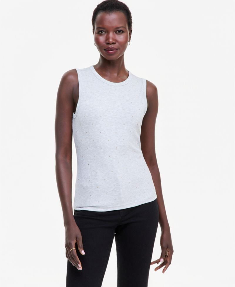 Women's Crystal Embellished Sleeveless Top
