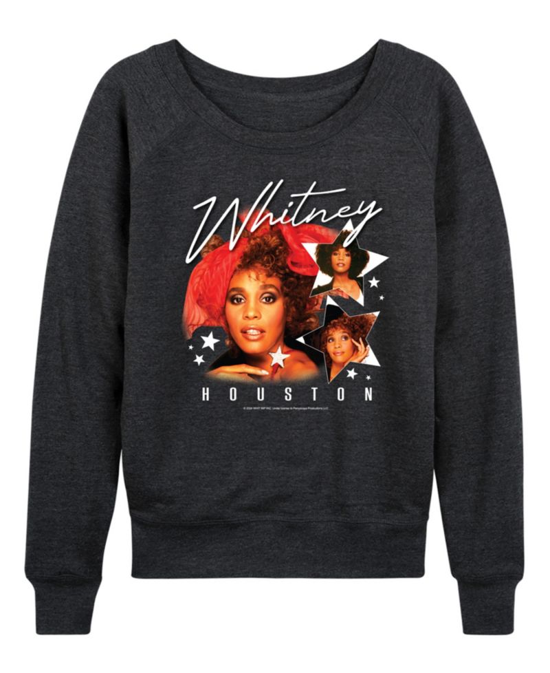 Women's Whitney Houston Stars French Terry Long-Sleeve T-Shirt