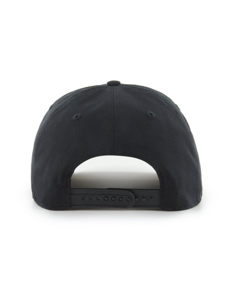 Men's '47 Black Los Angeles Lakers Fast Break Chase Hitch Adjustable Hat
