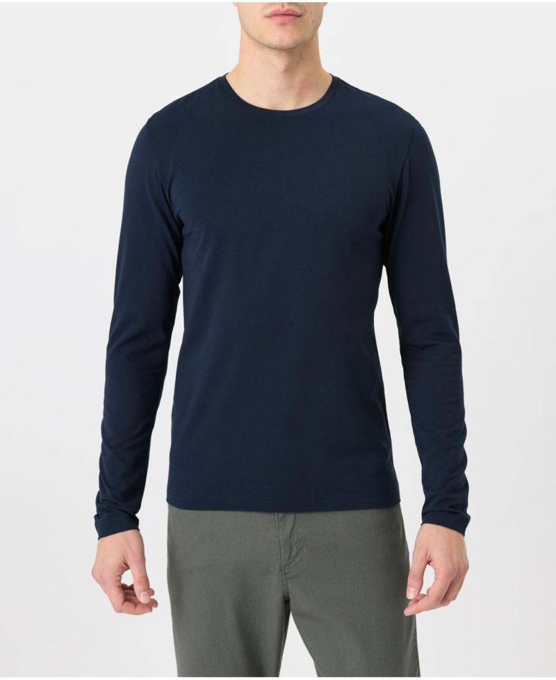Men's Luxe Signature Slim Long Sleeve Tee Made With Organic Cotton