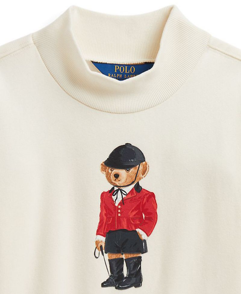 Girls' 2T-6X Polo Bear Fleece Boxy Sweatshirt