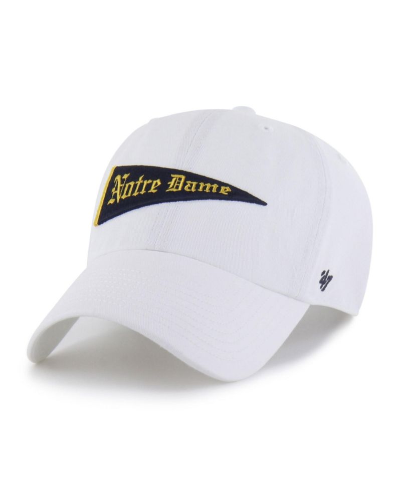 Men's '47 White Notre Dame Fighting Irish Vault Clean Up Adjustable Hat