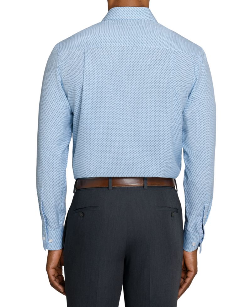 Men's Slim-Fit Performance Stretch Comfort Dress Shirt