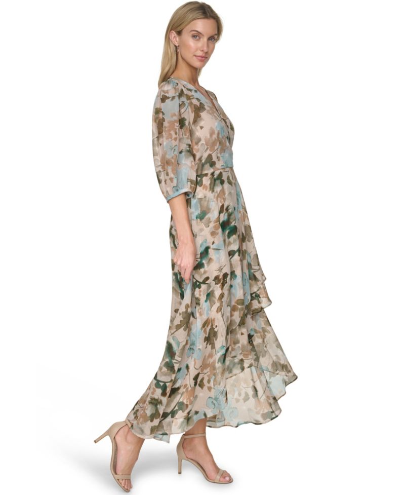 Women’s V-Neck High-Low Dress