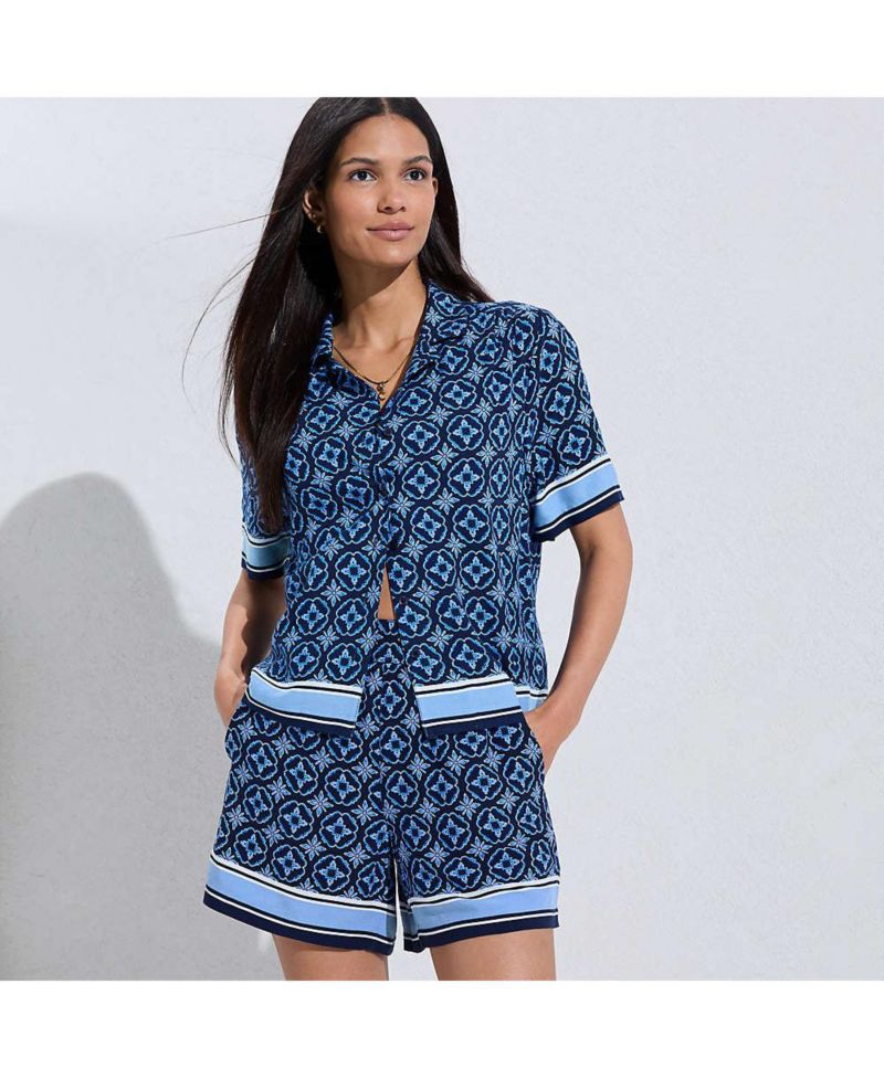 Women's Rayon High Rise 5" Pull On Shorts - Set Bottom
