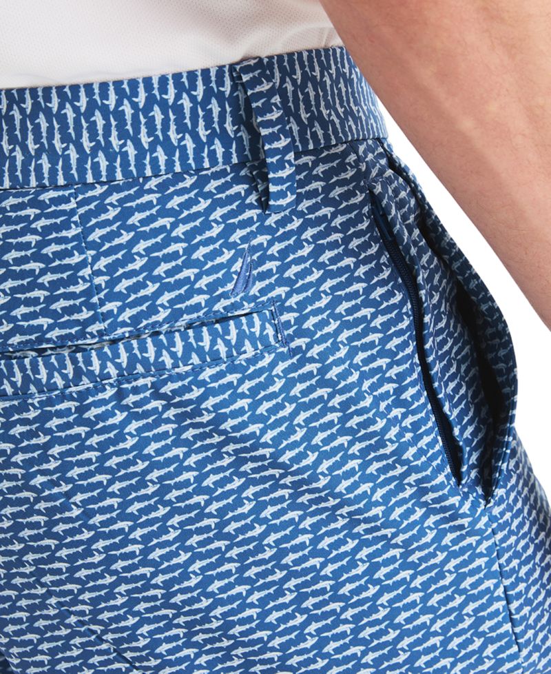 Men's 8.5" Slim-Fit Shark Graphic Shorts