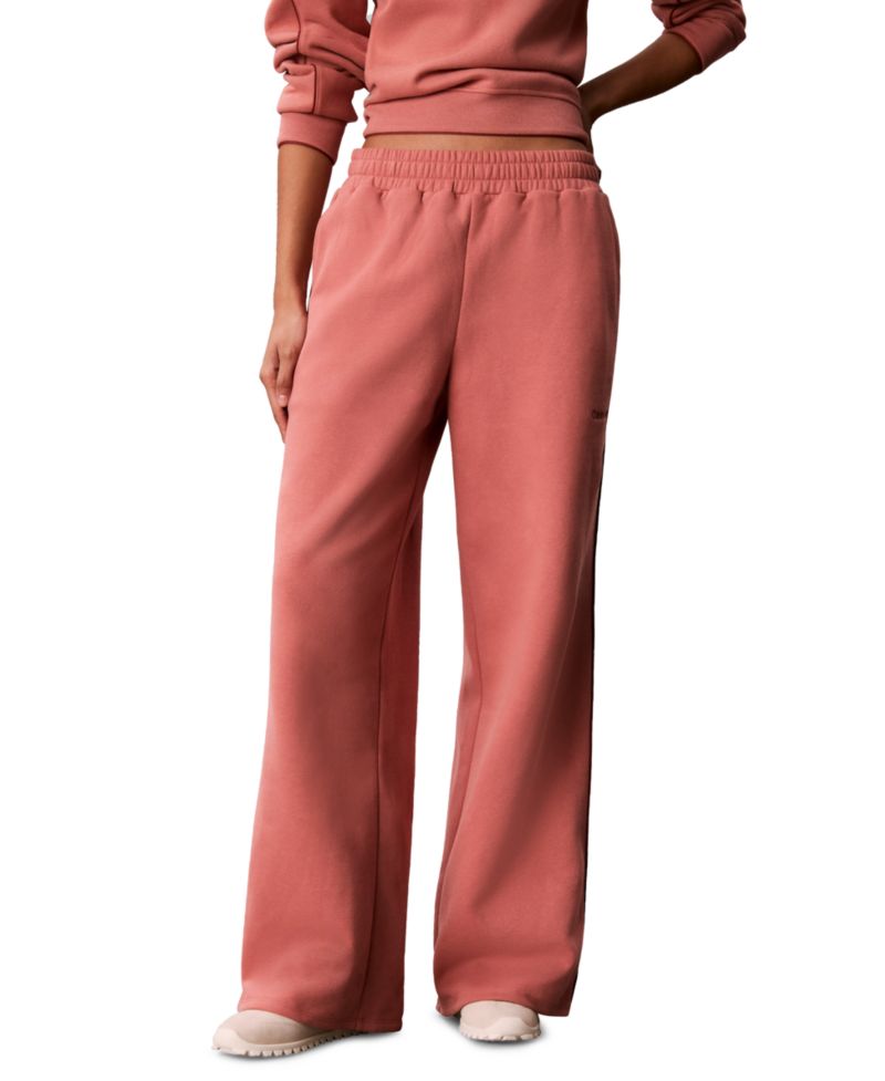 Women's Piped Wide-Leg Sweatpants