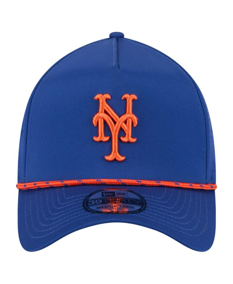 Men's Royal New York Mets 39THIRTY A-Frame Perforated Flex Hat