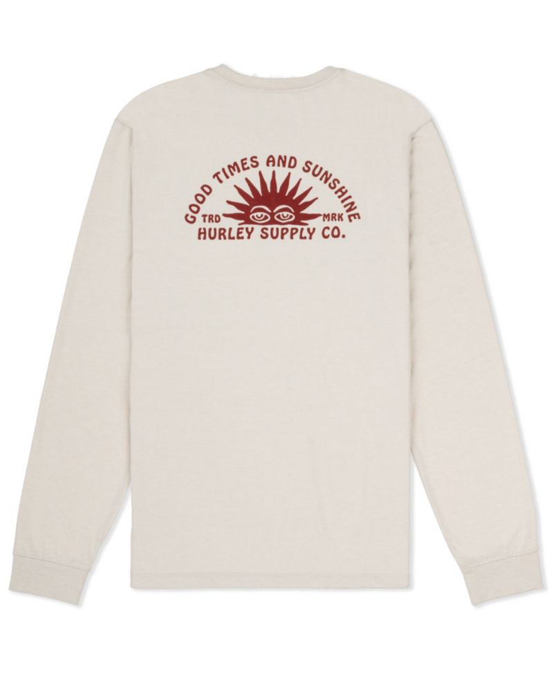 Men's Sunshine Slub Crewneck Long-Sleeve T-Shirt